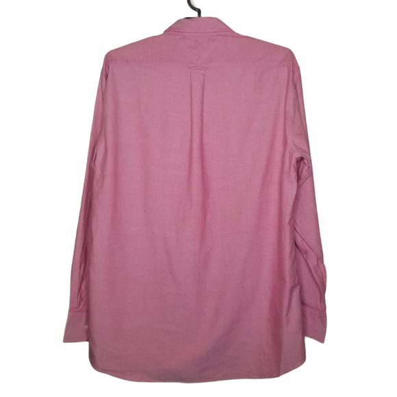 Tommy Hilfiger Men's Red Button Down 34-35 Fit - Picture 2 of 7